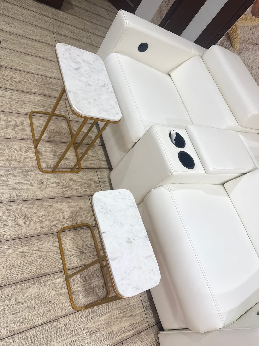 Customer photo review of Casablanca Nesting Table Set of 2