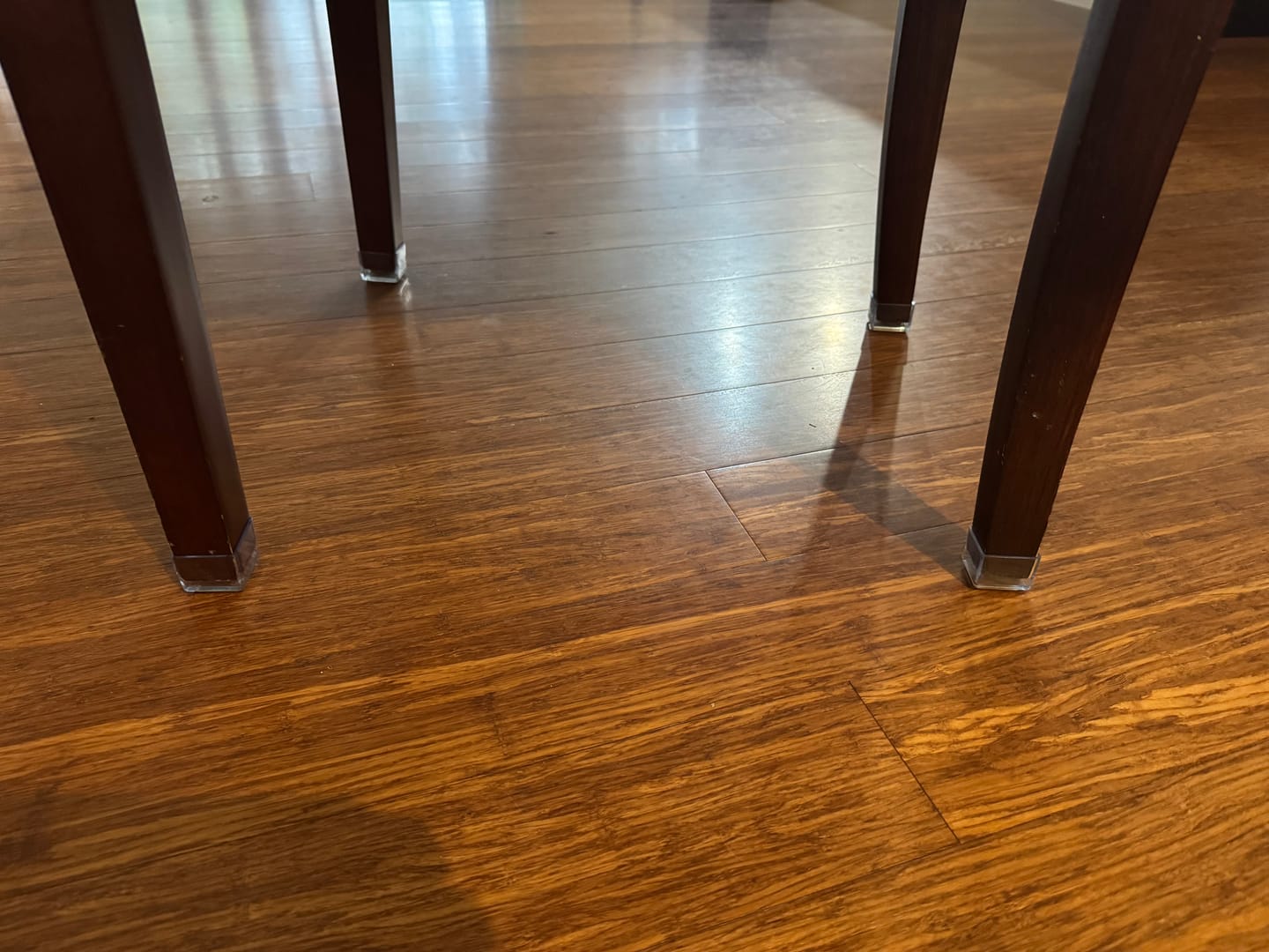 Customer photo review of Square Felt Silicone Chair Leg Protectors | Extra-Durable Chair Floor Protectors