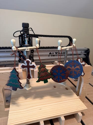 Customer photo review of October - Epoxy Christmas Ornament Kit