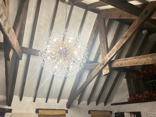 Customer photo review of 20-Light Oversized Large Luxury Sputnik Firework Chandelier