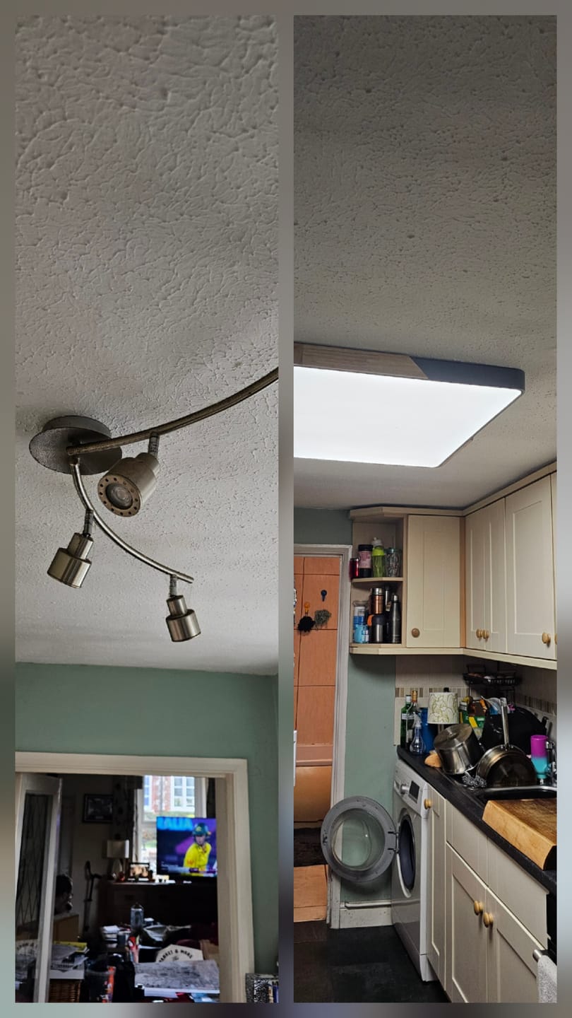 Customer photo review of Modern Rectangle LED Flush Mount Ceiling Light