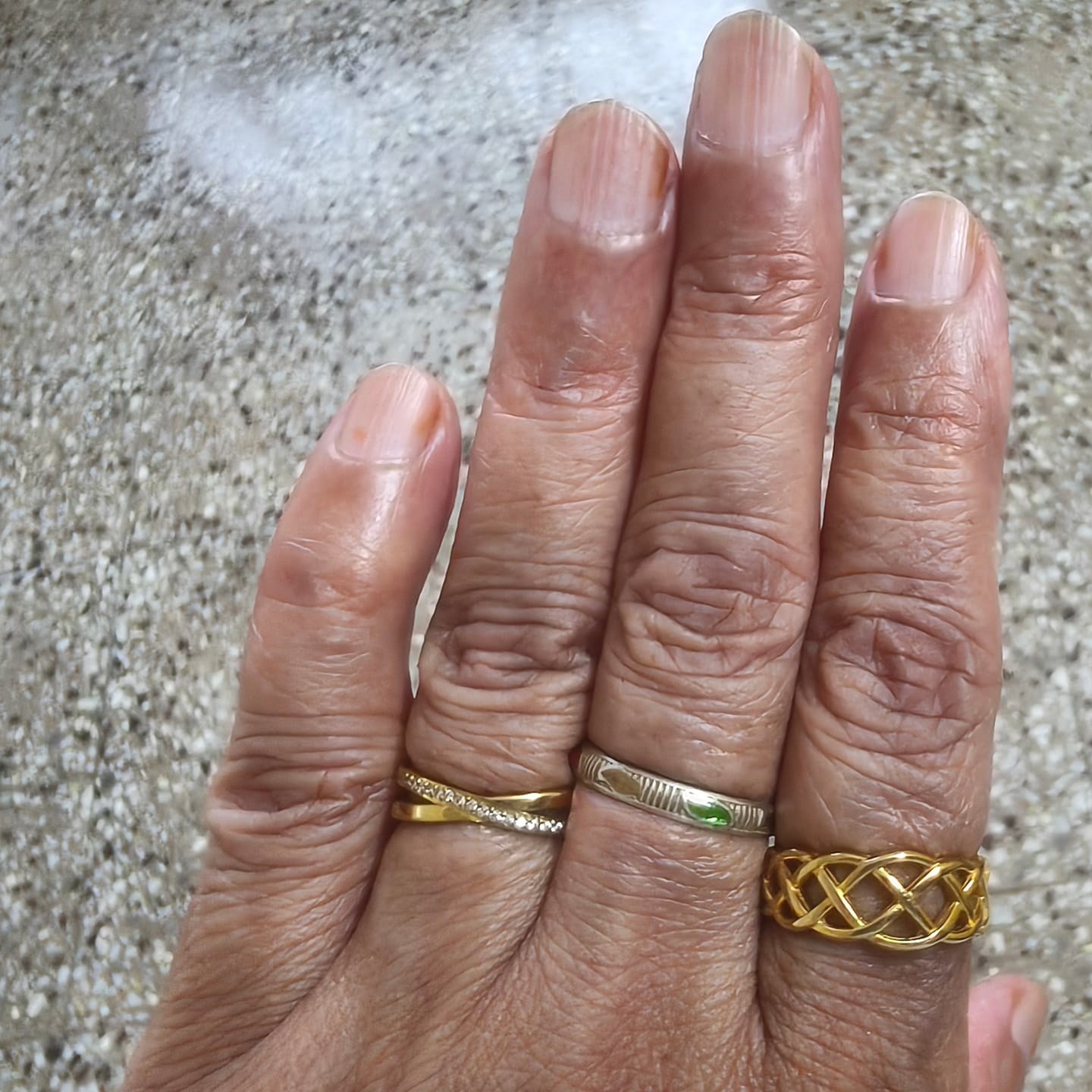 Customer photo review of Interlocking Gold Ring