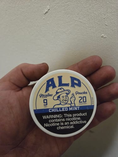 Customer photo review of Chilled Mint Nicotine Pouches