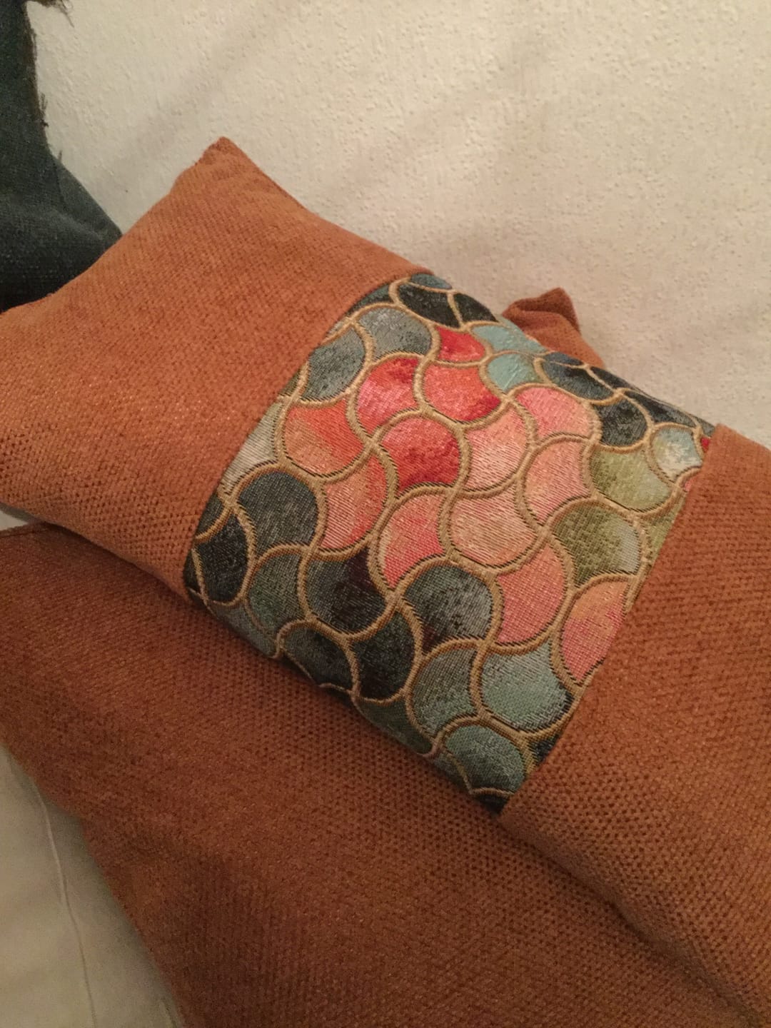 Customer photo review of Plain Chenille Upholstery Fabric