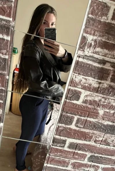 Customer photo review of Zyra Biker Leather Jacket