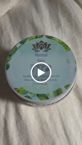 Customer video review of *NEW* Menthol Tallow Balm