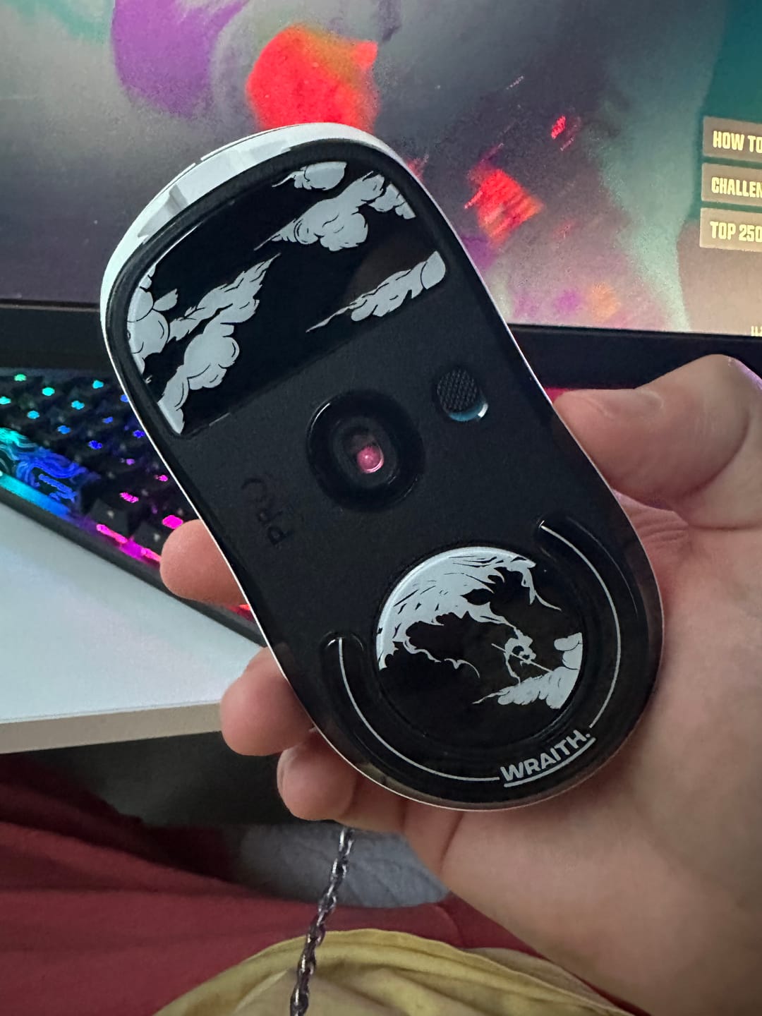 Customer photo review of Wraith Glass Mouse Skates