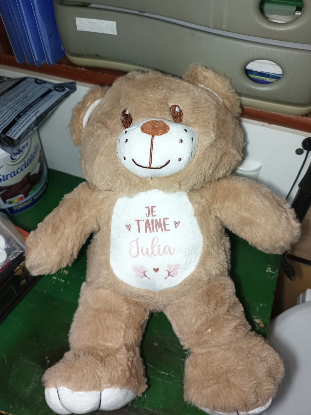 Customer photo review of Bon rétablissement - Ours en peluche personnalisé pour les amis et la famille