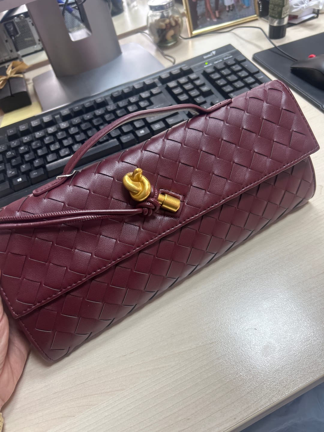 Customer photo review of Bianca Woven Bag