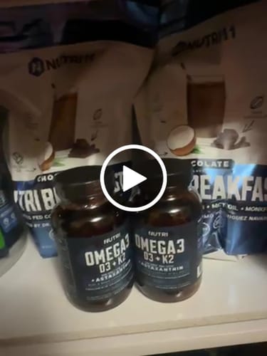 Customer video review of Omega 3 + D3 + K2 with Astaxanthin