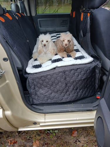Customer photo review of RuffRover 2.0™ - Hard Bottom Back Seat Extender + (FREE Dog Bed)