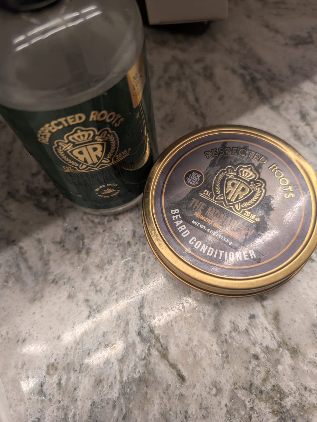 Customer photo review of Beard Shampoo + The Monarchy Beard Conditioner Combo