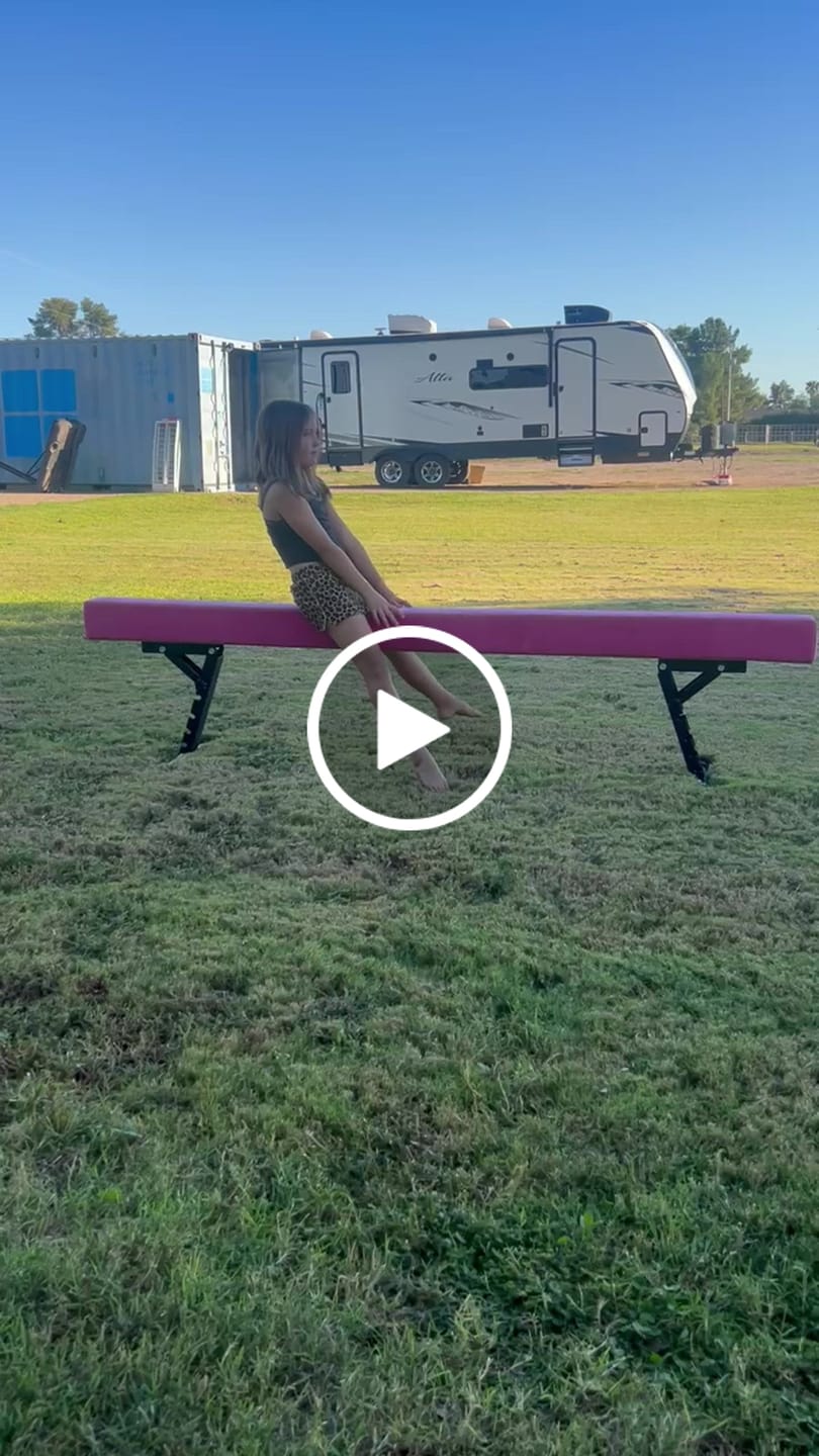 Customer video review of 8Ft Adjustable Gymnastics Beam