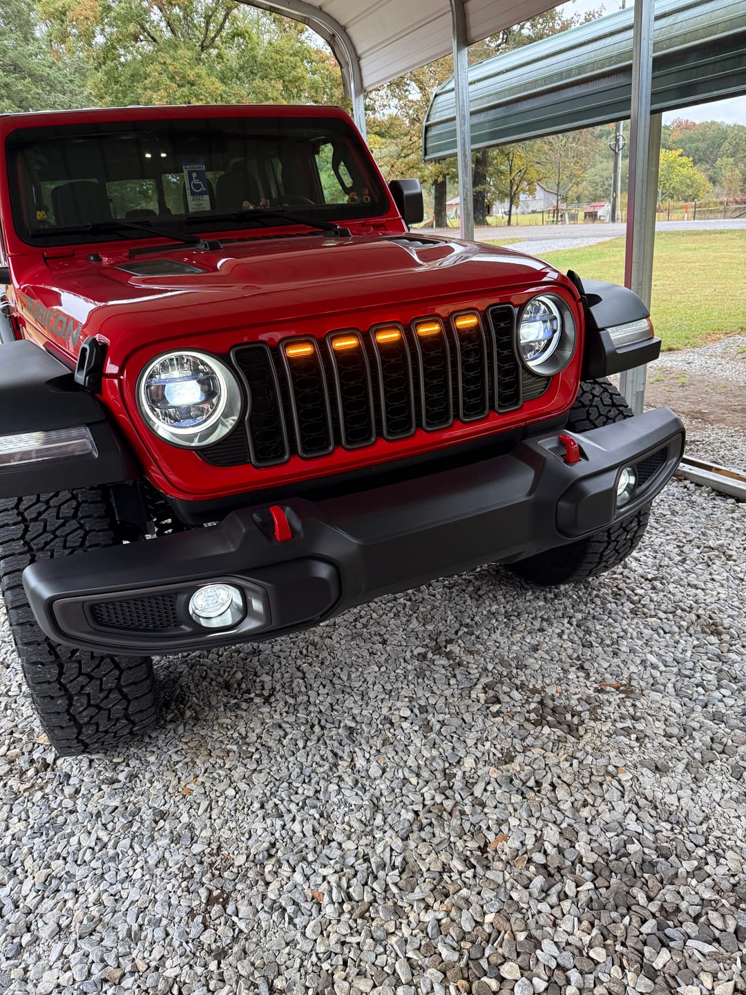Customer photo review of Prerunner Amber/RGB Grille Lights for 24-25 JL JT Grille