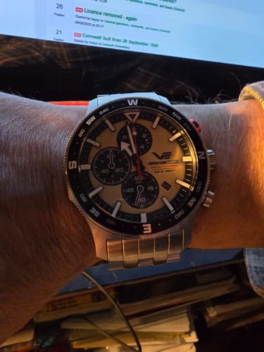 Customer photo review of Expedition NORTH POLE Polished Stainless Steel Bracelet - 24mm