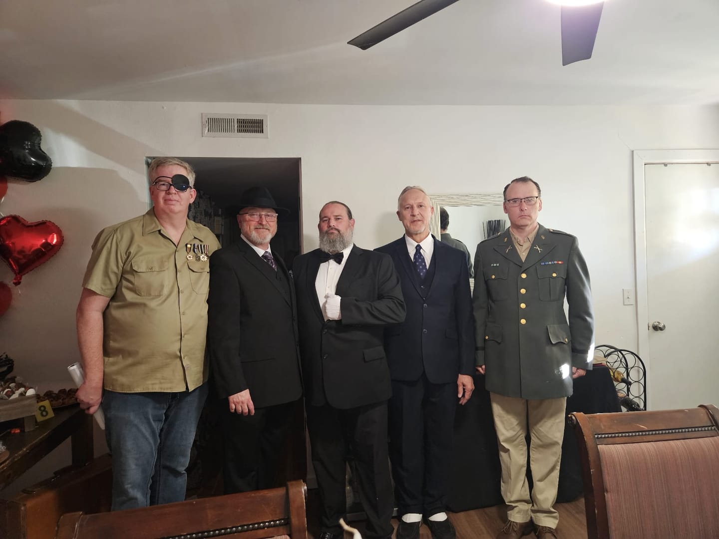 Customer photo review of 1940s Murder Mystery Host Your Own Game Kit