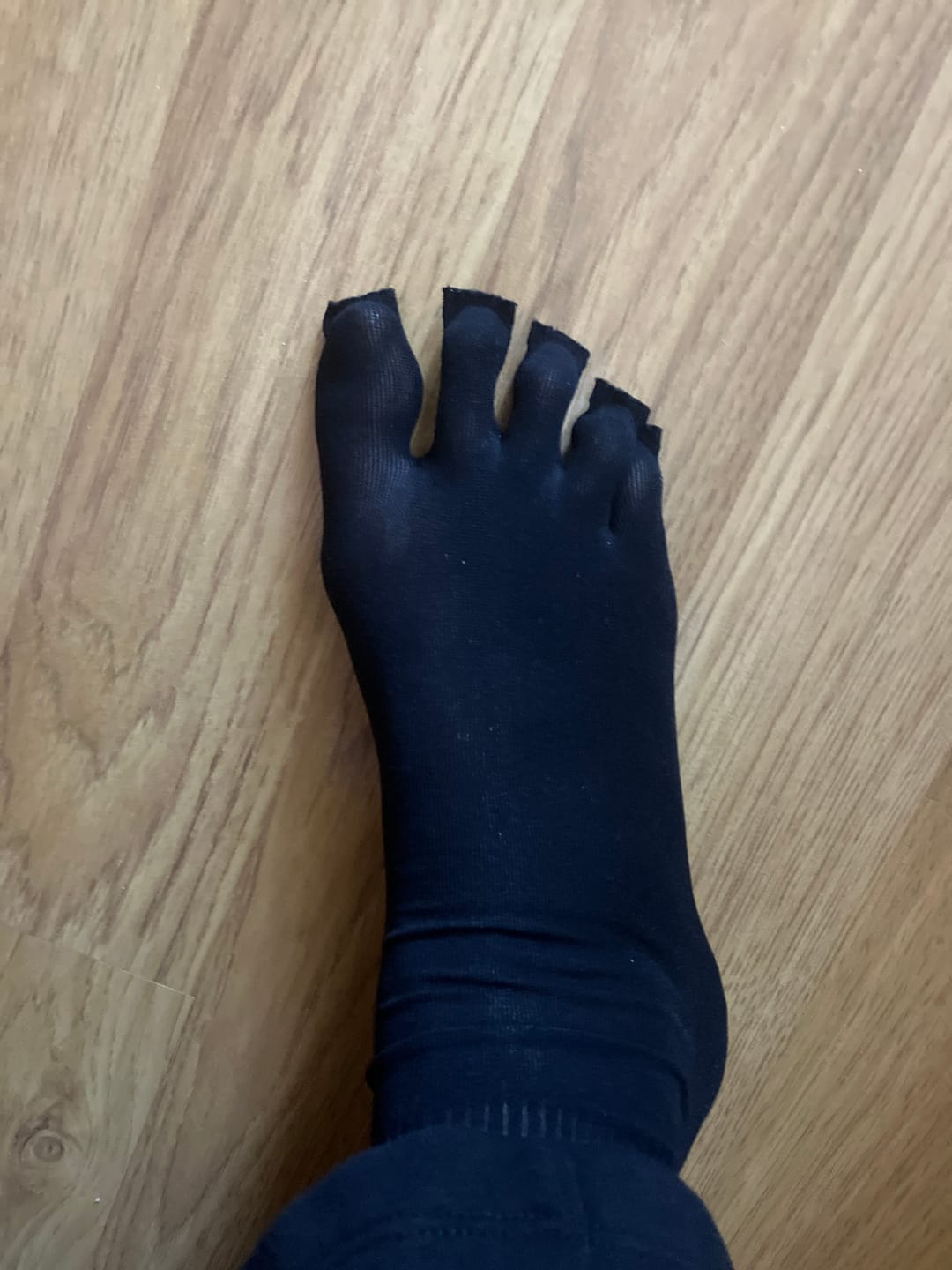 Customer photo review of Medias 5 dedos- Cortas