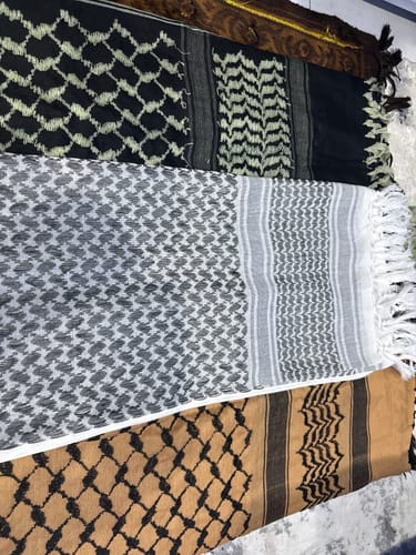 Customer photo review of Black & White Keffiyeh