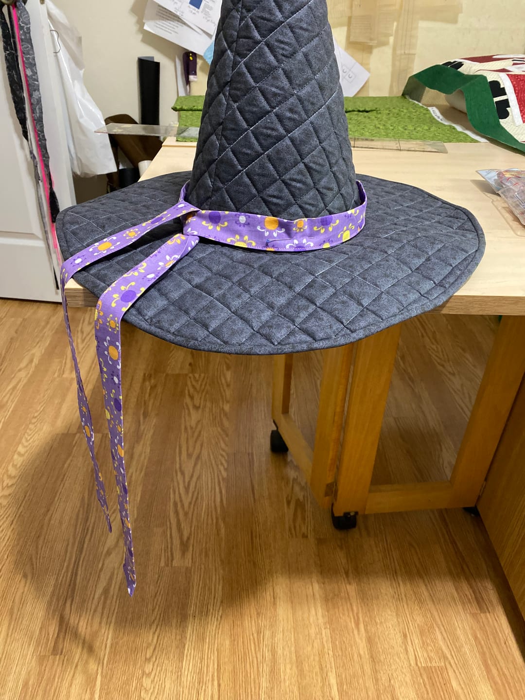 Customer photo review of Spellbound Quilted Witch Hat Sewing Pattern | Digital PDF Pattern