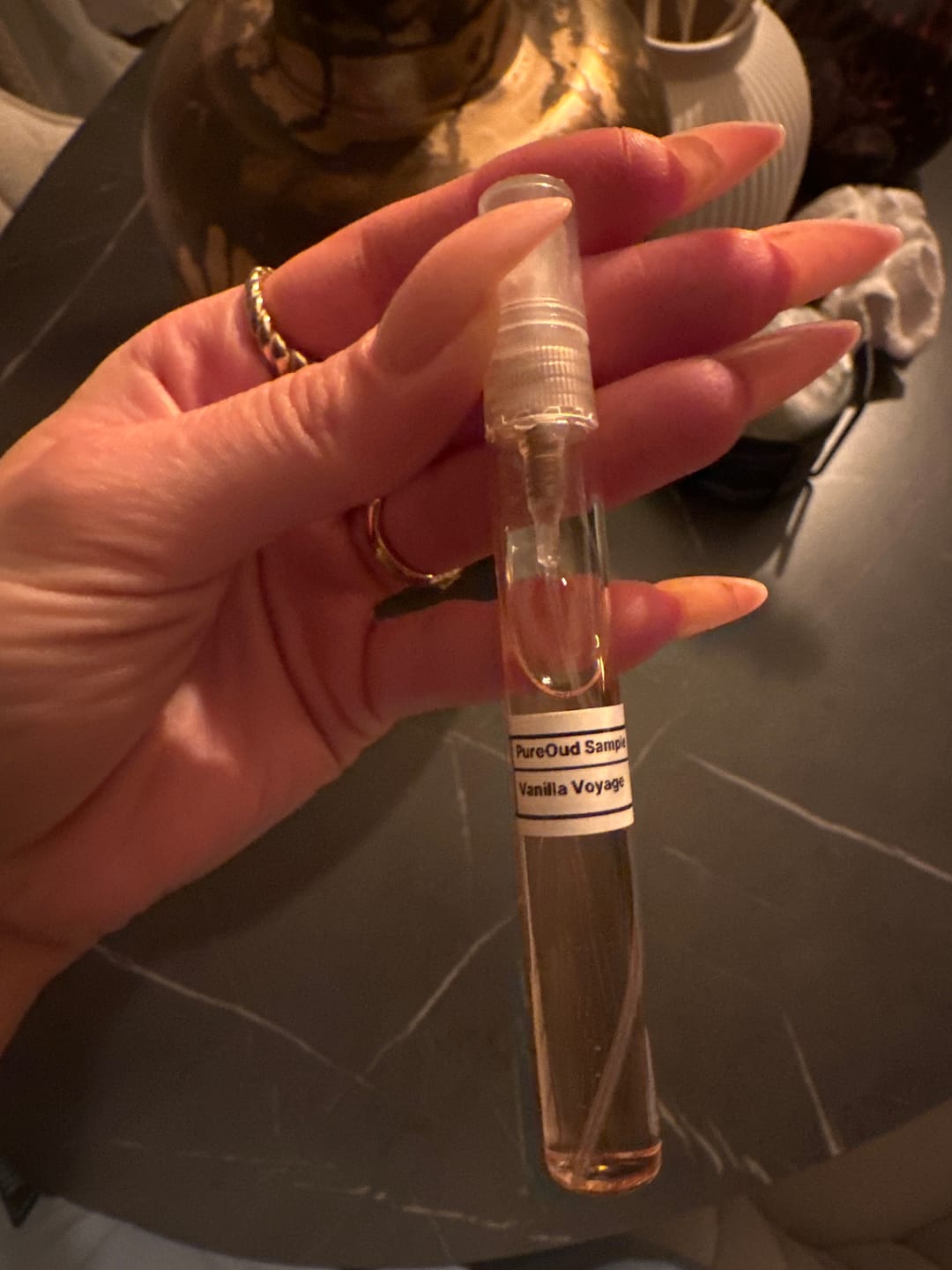 Customer photo review of Maison Asrar - Sample Service 2/5/10ML