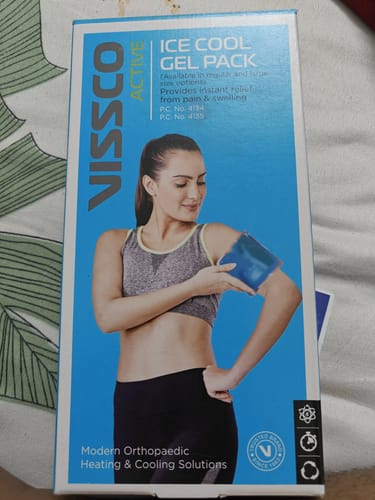 Customer photo review of Icecool Gel Pack | Re-Freezable for Instant Pain Relief & Swelling (Blue)