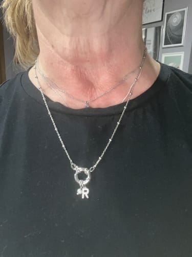 Customer photo review of Collana Rosario in Argento 925 con Chiusura ad Anello