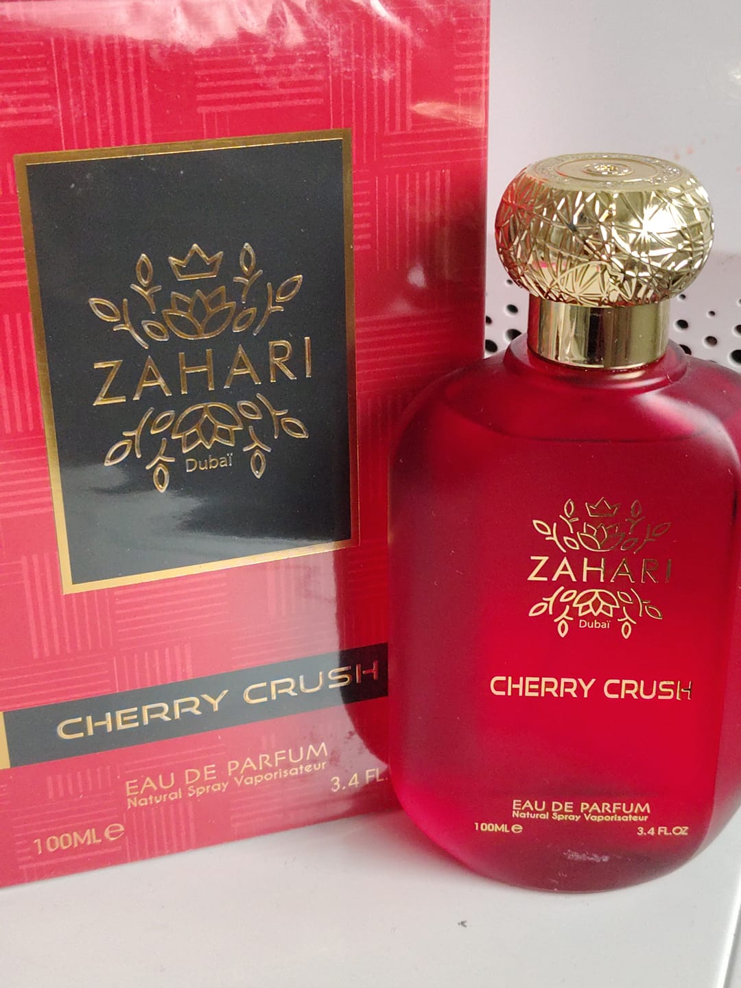 Customer photo review of Cherry Crush – Eau de parfum 100ml