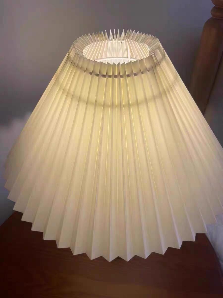 Customer photo review of Aurelia Oak Pleat Table Lamp