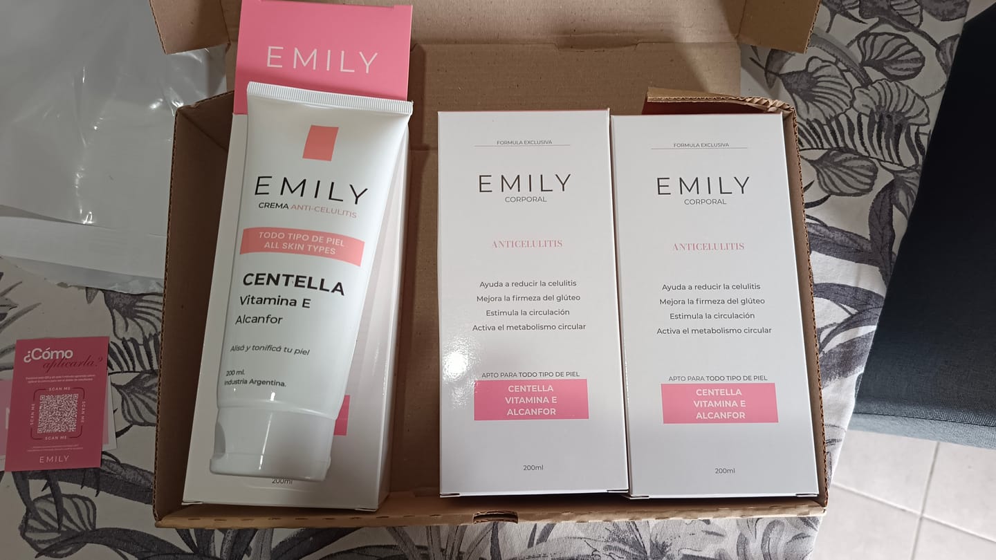 Customer photo review of Crema para Celulitis EMILY 200ml🧴🦵 con Centella y Vitamina E