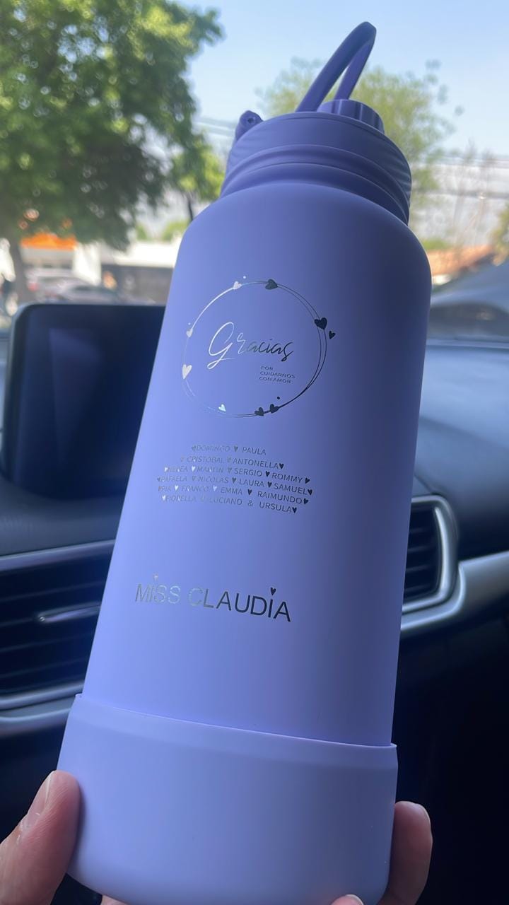 Customer photo review of Botella Térmica Tapa Rosca 1 Lt. | Lavanda