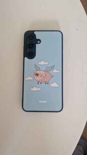 Customer photo review of Samsung Galaxy S25 Hard Case – Dreamy Pig