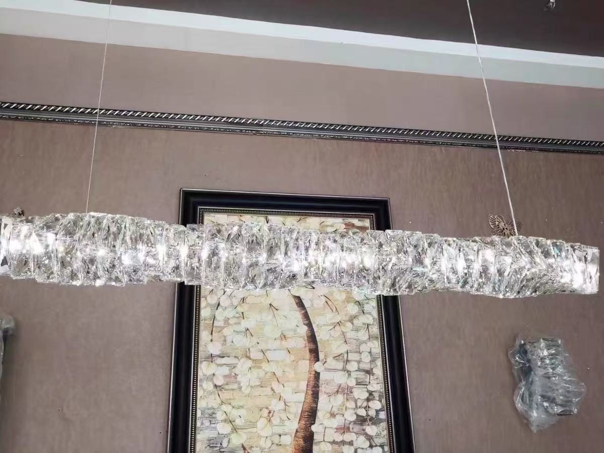 Customer photo review of WOMO Linear Kristall Kronleuchter-WM2193