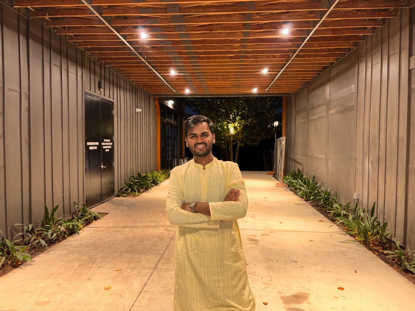 Customer photo review of Light Yellow Chikan Kurta
