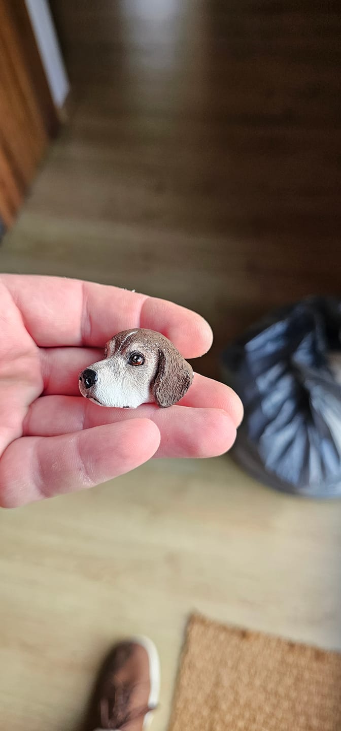 Customer photo review of Personalized Custom Pet Keychain/Magnet