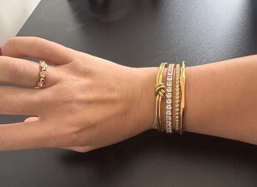Customer photo review of Knot Bangle