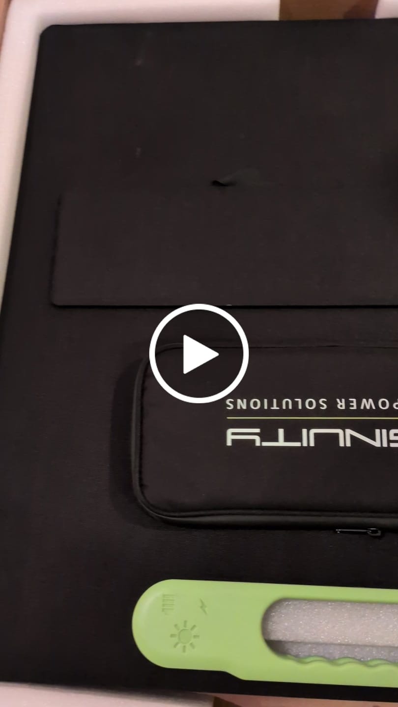 Customer video review of Enginuity 200W Portable Solar Panel