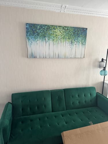 Customer photo review of ABSTRACT FOREST CANVAS