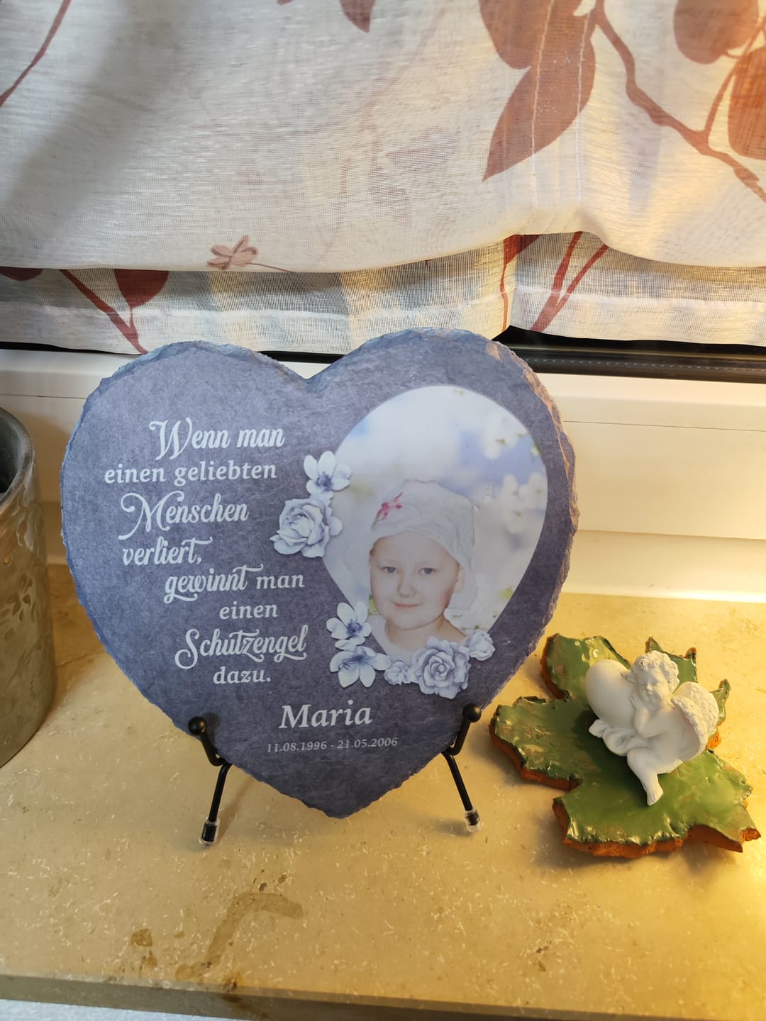 Customer photo review of Schutzengel - Individuelles Schieferherz