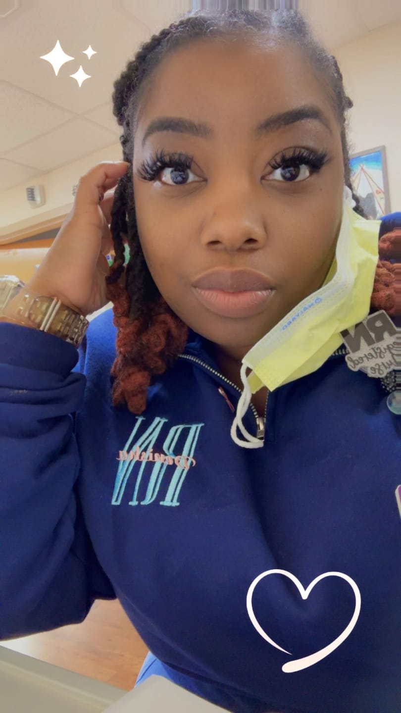 Customer photo review of RN Angel Custom Quarter-Zip - Registered Nurse Embroidered Sweatshirt - Perfect Nurse Gift