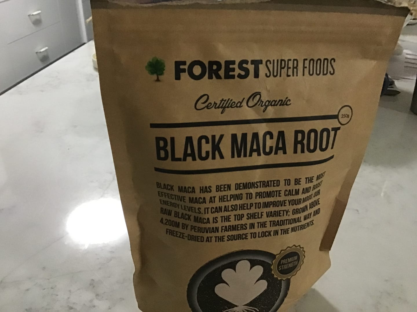 Customer photo review of Certified Organic Black Maca Powder