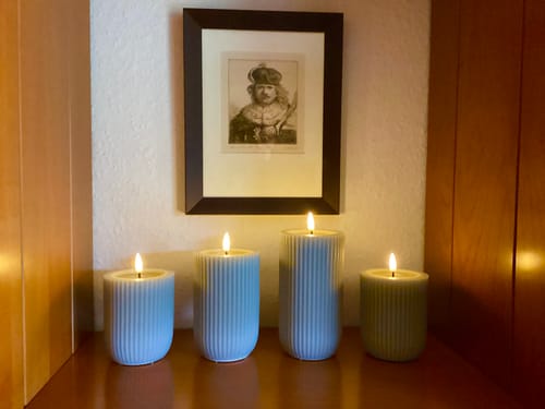 Customer photo review of Unique LED Rillelys D 8 x 10 cm Sand