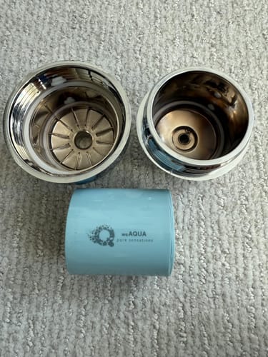 Customer photo review of AguaCure HydroShower™ – Filtro de Regadera con 20 Etapas de Filtración