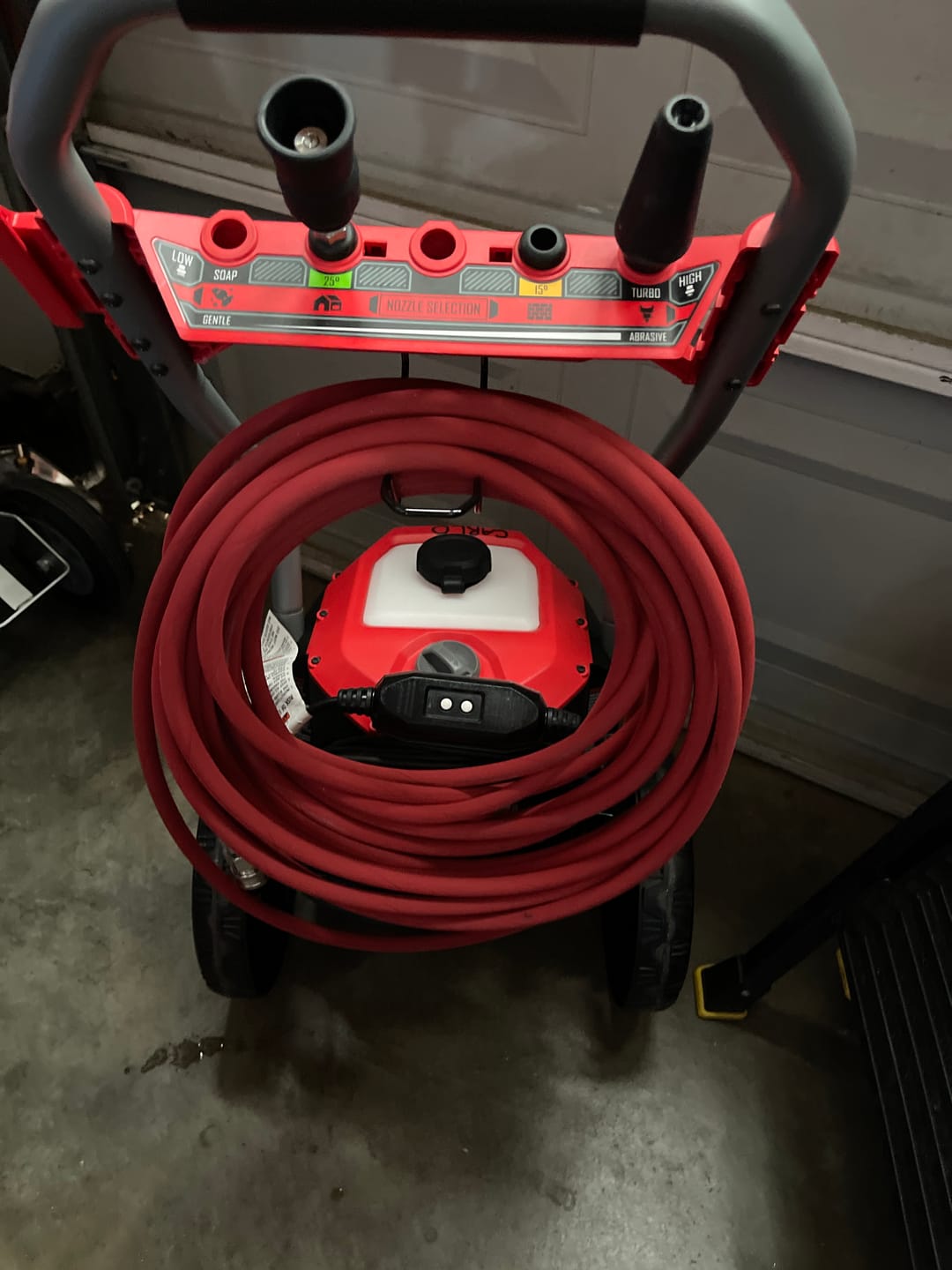 Customer photo review of QC Installed Pressure Washer Hose 1/4" x 50FT