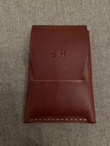 Customer photo review of Slimmad plånbok i äkta läder