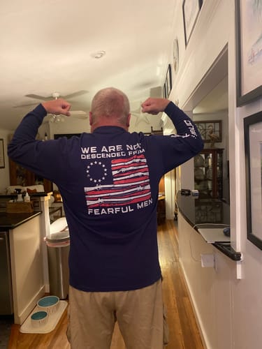 Customer photo review of We Are Not Descended From Fearful Men