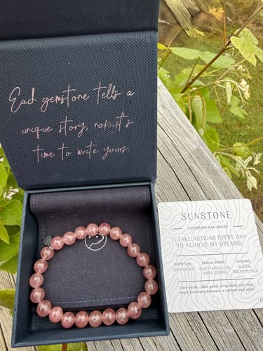 Customer photo review of Strawberry Quartz Bracelet
