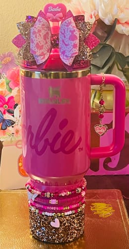 Customer photo review of Rose Gold Druzy BLING Tumbler Boot -fits 40oz New!