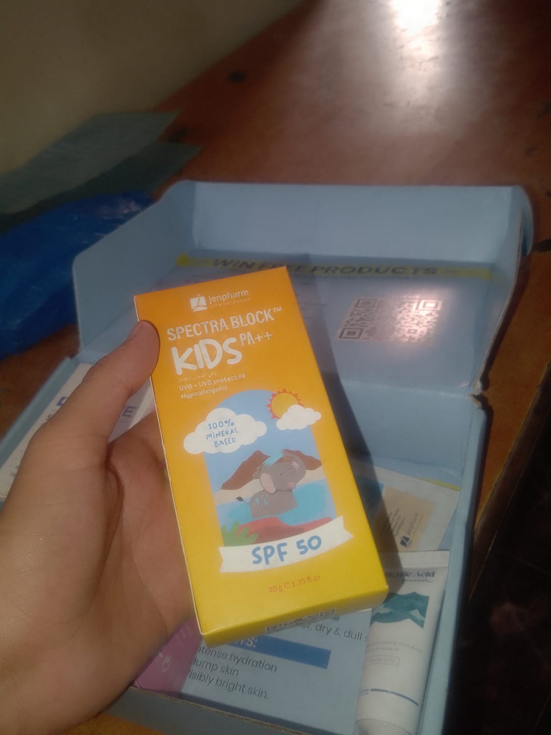 Customer photo review of Spectra Block Kids Spf50