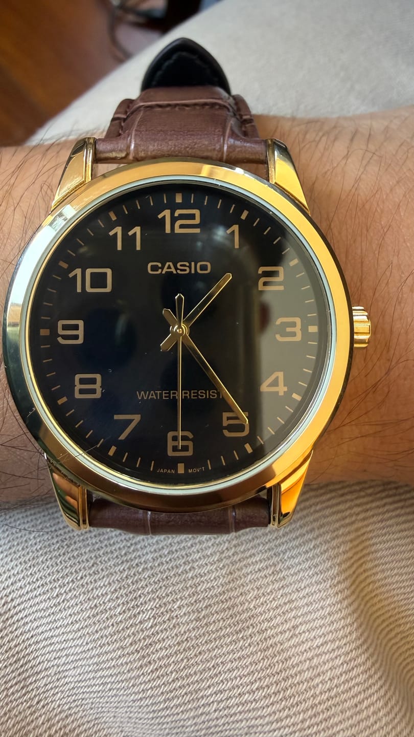 Customer photo review of Reloj Casio Análogo MTP-V001GL-1BUDF Negro Correa de Cuero