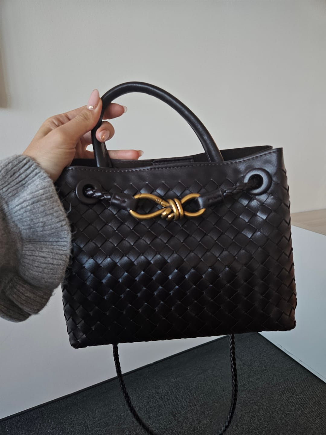 Customer photo review of Lucia Woven Bag